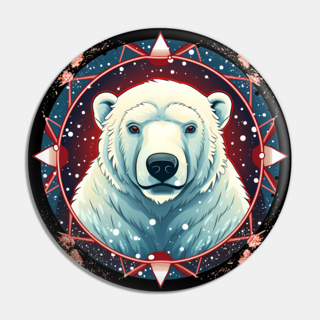 Polar Bear in Ornament, Love Bears Pin by logiamerch