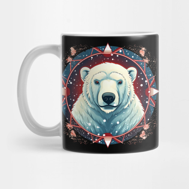 Polar Bear in Ornament, Love Bears by logiamerch