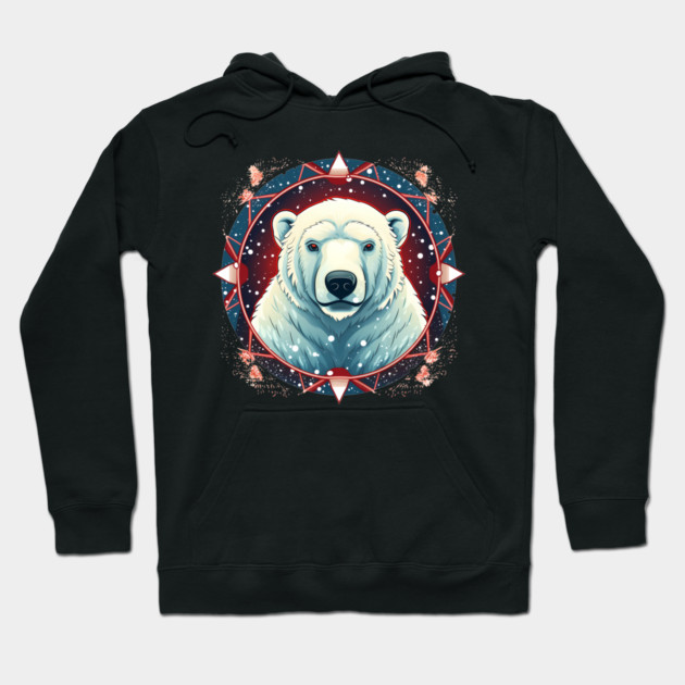 Polar Bear in Ornament, Love Bears Hoodie by logiamerch