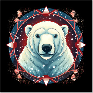 Polar Bear in Ornament, Love Bears Posters and Art