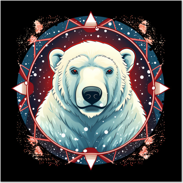 Polar Bear in Ornament, Love Bears Wall Art by logiamerch