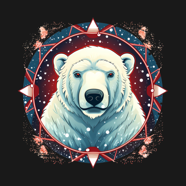 Polar Bear in Ornament, Love Bears by logiamerch