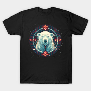 Polar Bear in Ornament, Love Bears T-Shirt