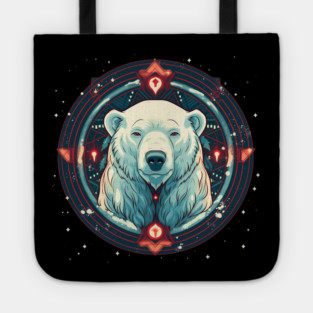 Polar Bear in Ornament, Love Bears Tote