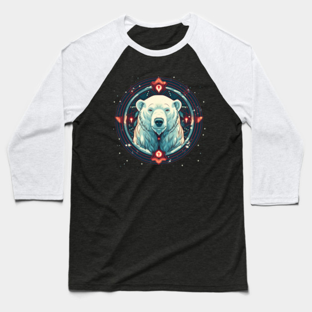 Polar Bear in Ornament, Love Bears Baseball T-Shirt by logiamerch
