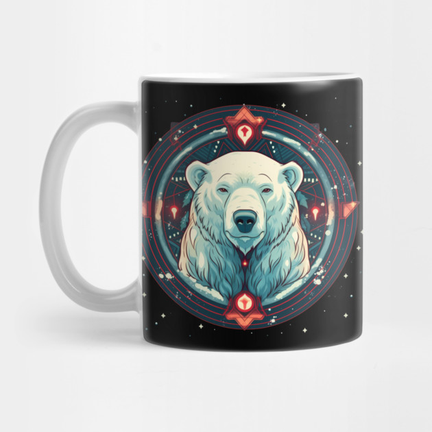 Polar Bear in Ornament, Love Bears by logiamerch