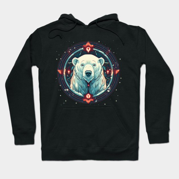 Polar Bear in Ornament, Love Bears Hoodie by logiamerch