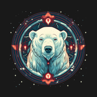 Polar Bear in Ornament, Love Bears T-Shirt