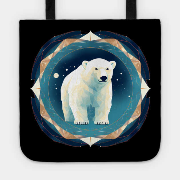 Polar Bear in Ornament, Love Bears Tote by logiamerch