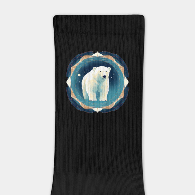 Polar Bear in Ornament, Love Bears by logiamerch