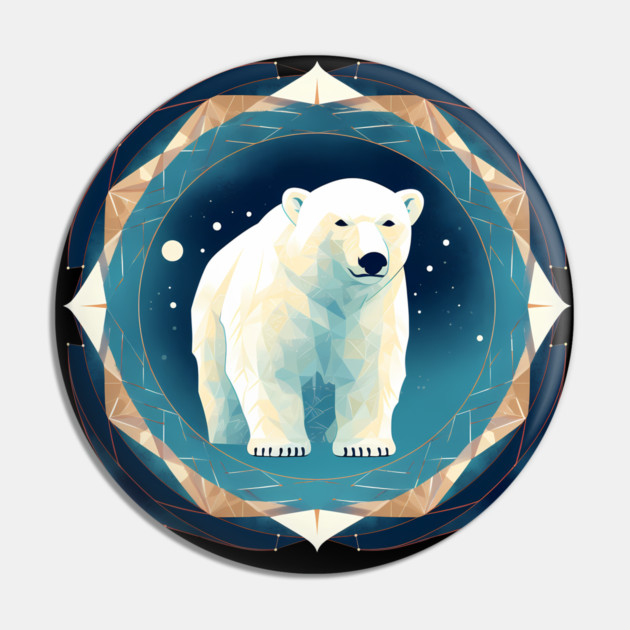 Polar Bear in Ornament, Love Bears Pin by logiamerch