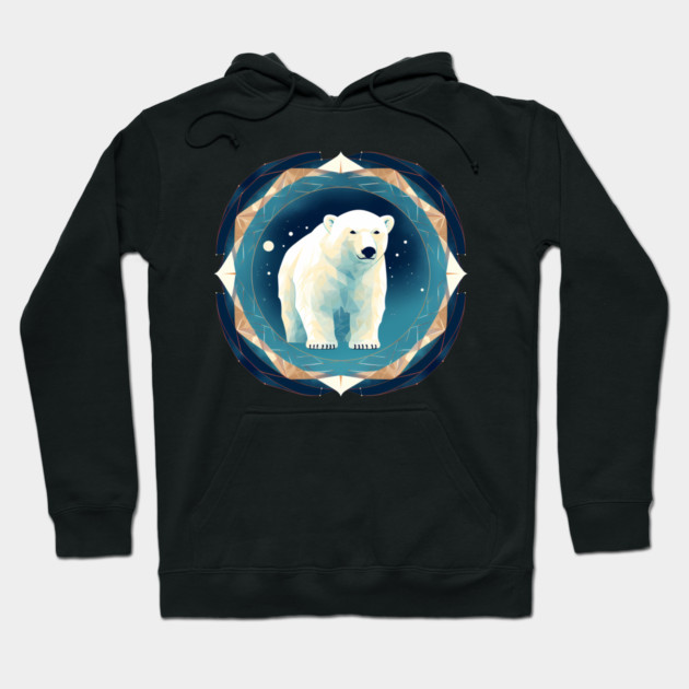 Polar Bear in Ornament, Love Bears Hoodie by logiamerch