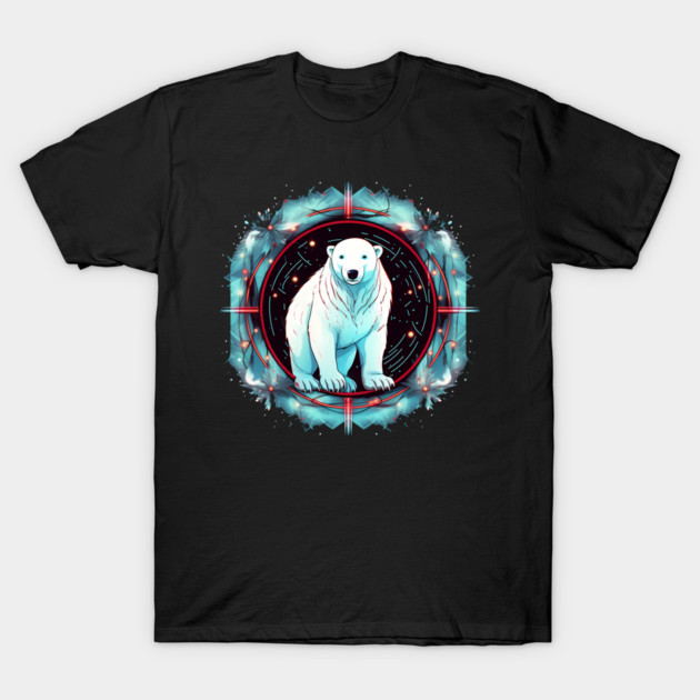 Polar Bear in Ornament, Love Bears T-Shirt by logiamerch