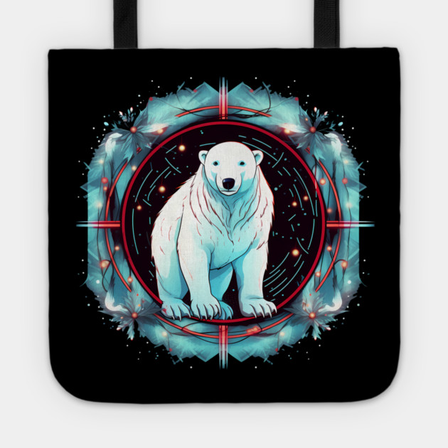 Polar Bear in Ornament, Love Bears Tote by logiamerch
