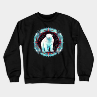 Polar Bear in Ornament, Love Bears Crewneck Sweatshirt