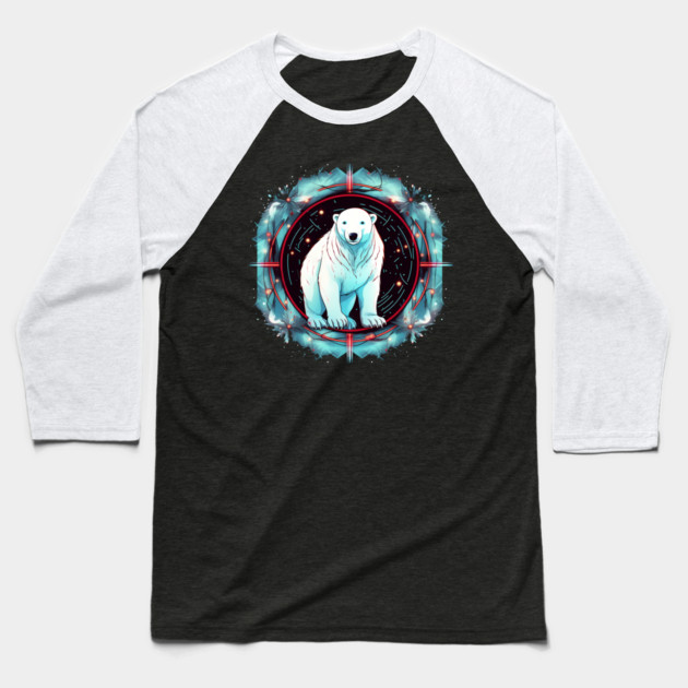 Polar Bear in Ornament, Love Bears Baseball T-Shirt by logiamerch