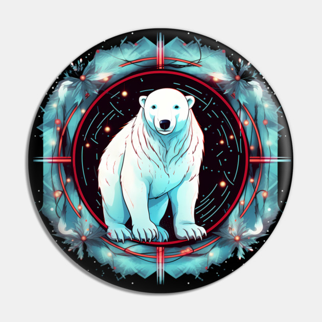 Polar Bear in Ornament, Love Bears Pin by logiamerch
