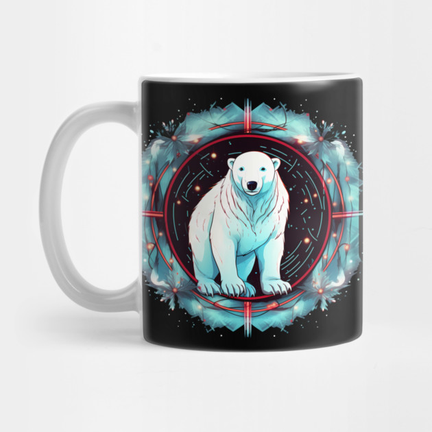 Polar Bear in Ornament, Love Bears by logiamerch