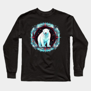 Polar Bear in Ornament, Love Bears Long Sleeve T-Shirt