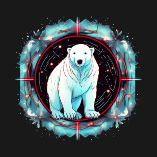 Polar Bear in Ornament, Love Bears T-Shirt