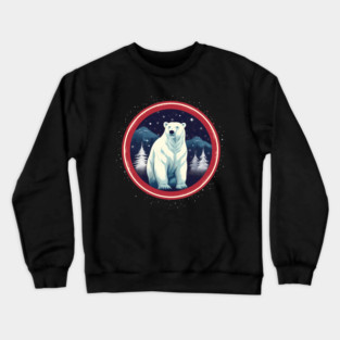 Polar Bear in Ornament, Love Bears Crewneck Sweatshirt
