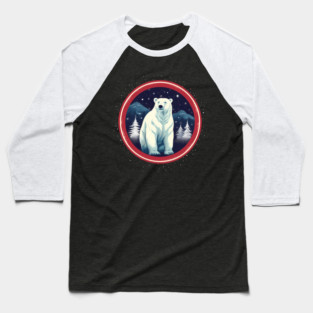 Polar Bear in Ornament, Love Bears Baseball T-Shirt