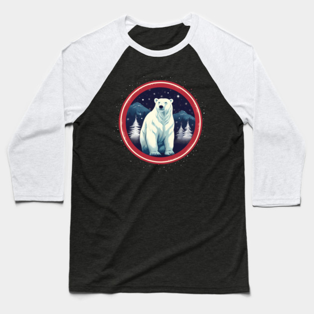 Polar Bear in Ornament, Love Bears Baseball T-Shirt by logiamerch