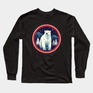 Polar Bear in Ornament, Love Bears Long Sleeve T-Shirt