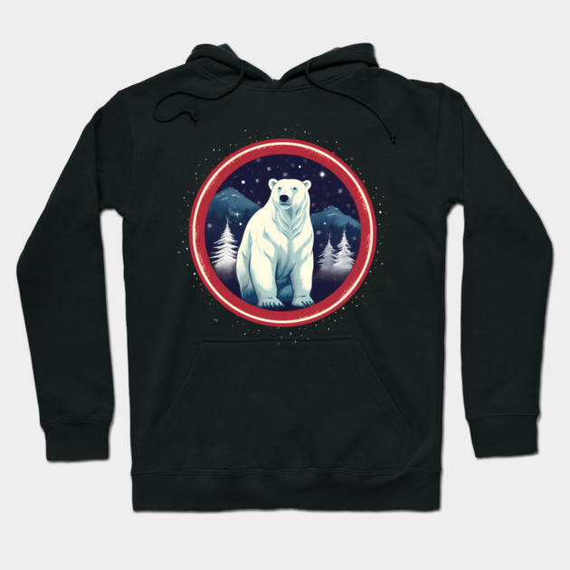 Polar Bear in Ornament, Love Bears Hoodie by logiamerch