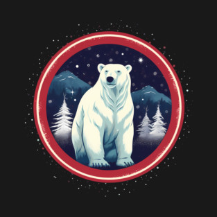 Polar Bear in Ornament, Love Bears T-Shirt