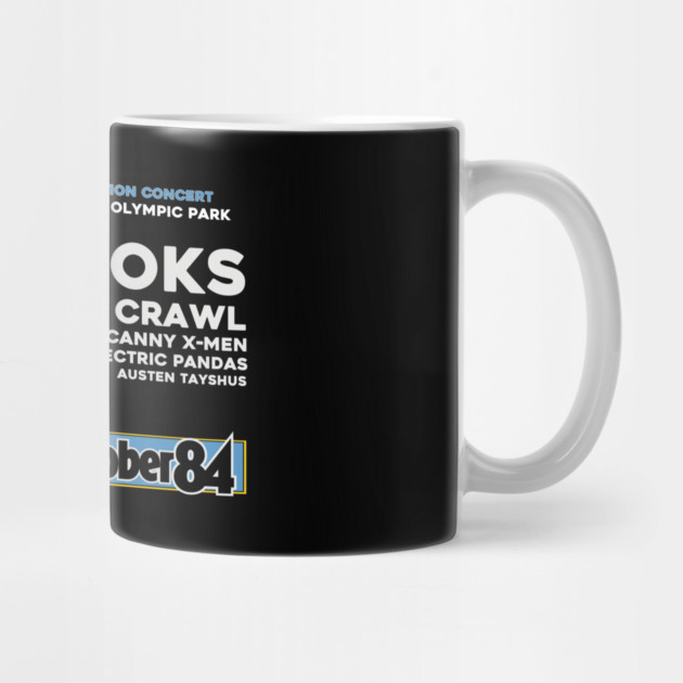 3XY Rocktober Revolution Concert Print 1984 Back Print by Timeless Chaos