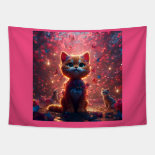 Kitten Tapestry