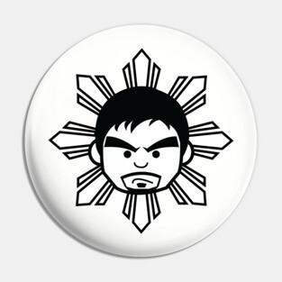 Manny Pacquiao Filipino Rising Sun by AiReal Apparel Pin
