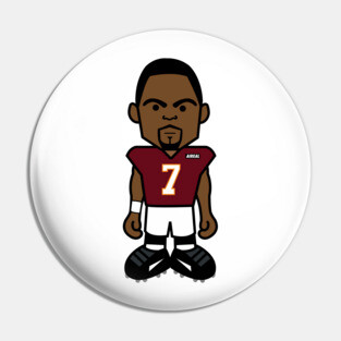 Angry Vick Football Cartoon by AiReal Apparel Pin