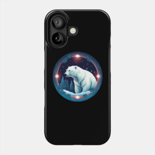 Polar Bear in Ornament, Love Bears Phone Case