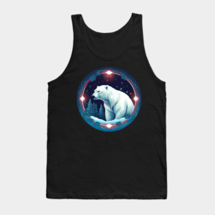 Polar Bear in Ornament, Love Bears Tank Top