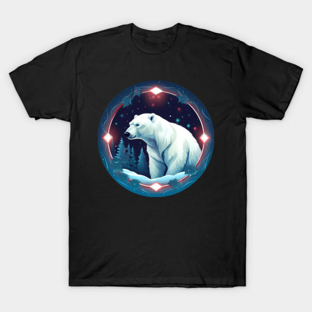 Polar Bear in Ornament, Love Bears T-Shirt by logiamerch