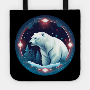 Polar Bear in Ornament, Love Bears Tote
