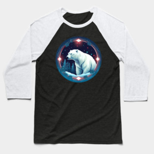 Polar Bear in Ornament, Love Bears Baseball T-Shirt