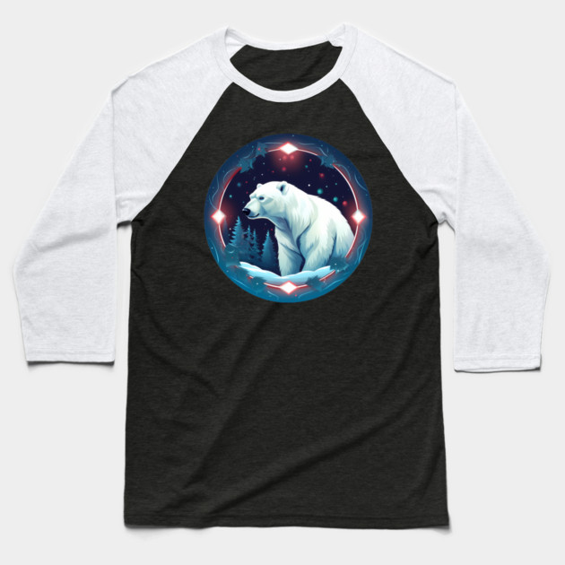 Polar Bear in Ornament, Love Bears Baseball T-Shirt by logiamerch