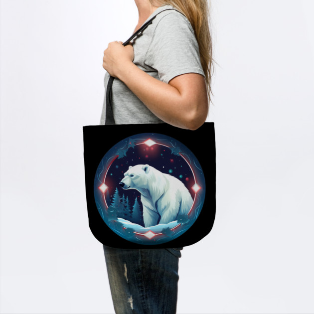 Polar Bear in Ornament, Love Bears by logiamerch