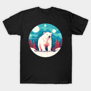 Polar Bear in Ornament, Love Bears T-Shirt