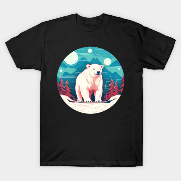 Polar Bear in Ornament, Love Bears T-Shirt by logiamerch