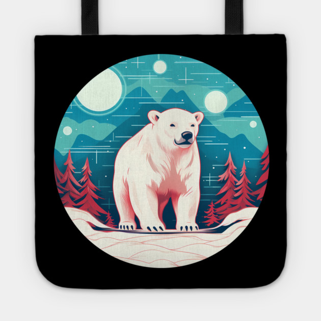Polar Bear in Ornament, Love Bears Tote by logiamerch