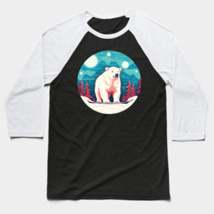 Polar Bear in Ornament, Love Bears Baseball T-Shirt