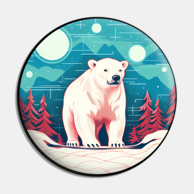 Polar Bear in Ornament, Love Bears Pin by logiamerch