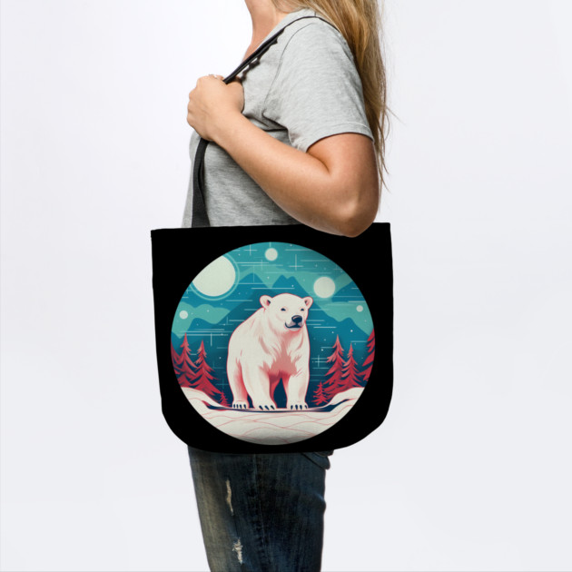 Polar Bear in Ornament, Love Bears by logiamerch