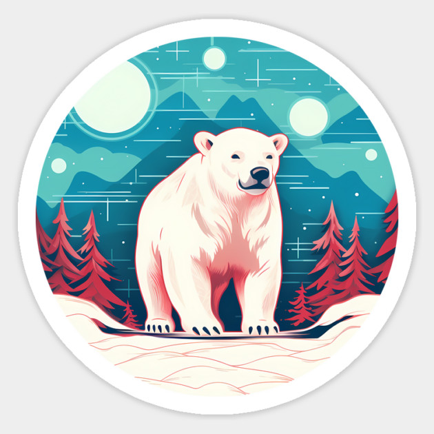 Polar Bear in Ornament, Love Bears Magnet by logiamerch