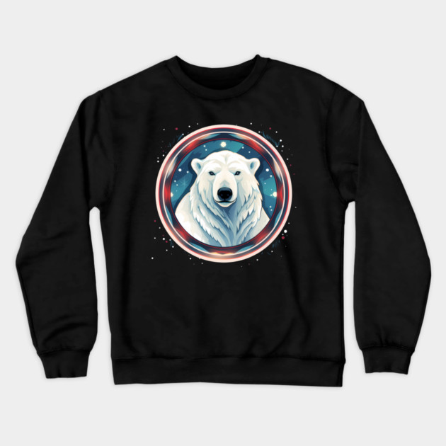 Polar Bear in Ornament, Love Bears Crewneck Sweatshirt by logiamerch
