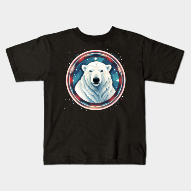 Polar Bear in Ornament, Love Bears Kids T-Shirt by logiamerch